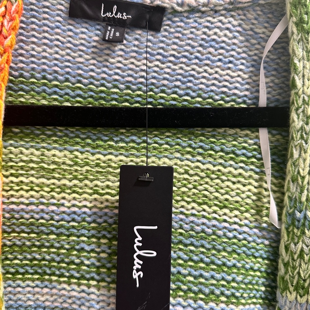 Lulu's Multicolor Knit Cardigan
